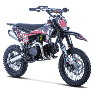 Pitbike infantil Cross MX 125 ZS 4T Zongshen semi-automática 14/12 AllPro Rojo AP100PB50.MX125ZS.RE