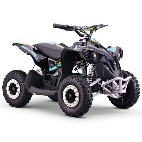 Mini Electric Quad QX-E 1,000W-36V-12Ah 4.10-6 Max 30 Km/h AllPro Blue