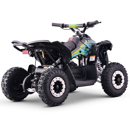 Mini Electric Quad QX-E 1,000W-36V-12Ah 4.10-6 Max 30 Km/h AllPro Blue