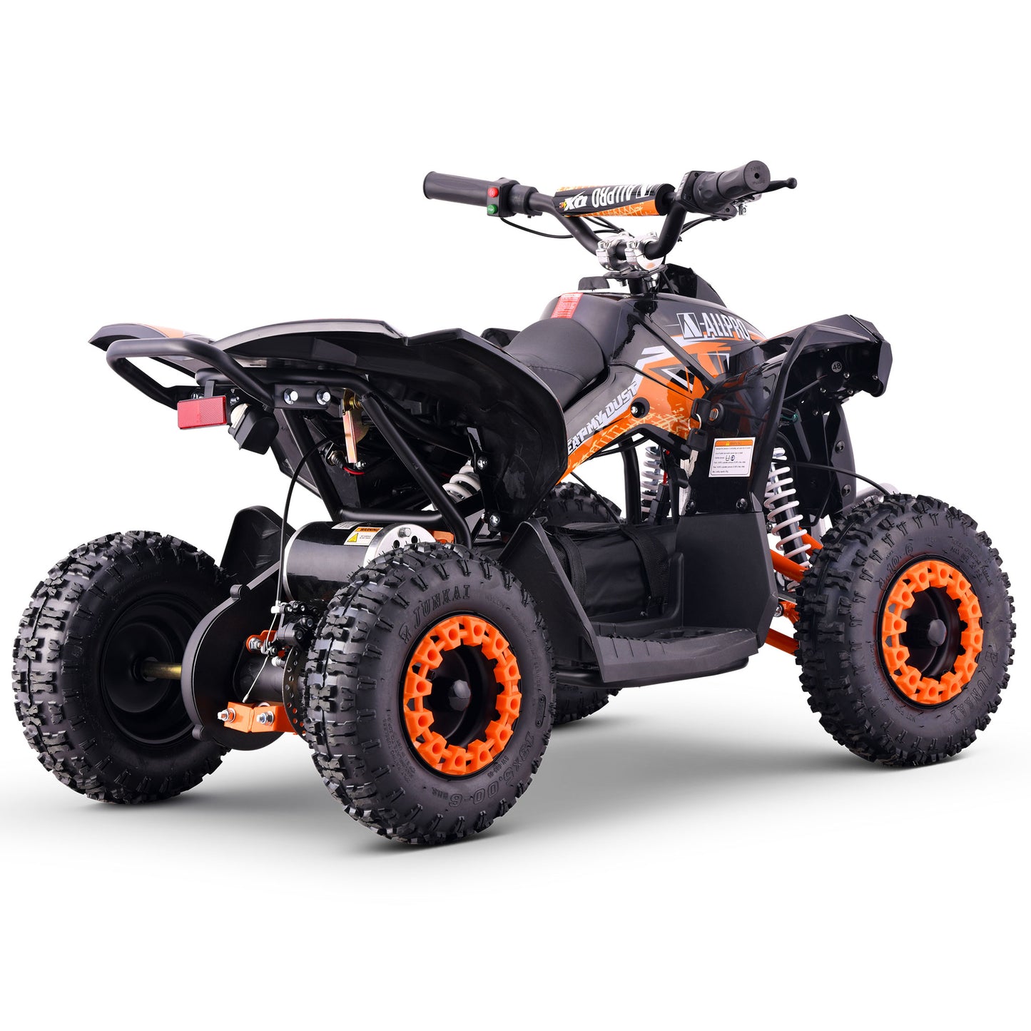 Mini Electric Quad QX-E 1,000W-36V-12Ah 4.10-6 Max 30 Km/h AllPro Orange
