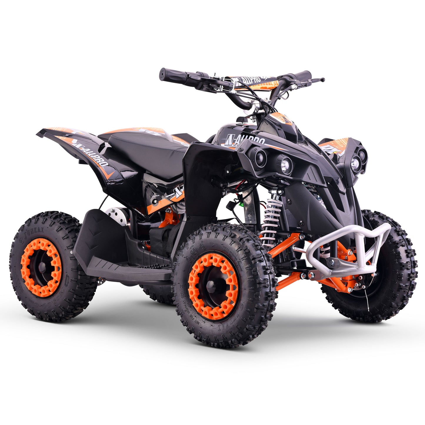 Mini Electric Quad QX-E 1,000W-36V-12Ah 4.10-6 Max 30 Km/h AllPro Orange