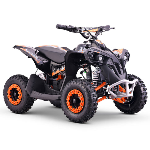 Mini Electric Quad QX-E 1,000W-36V-12Ah 4.10-6 Max 30 Km/h AllPro Orange