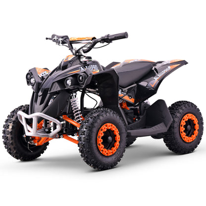 Mini Electric Quad QX-E 1,000W-36V-12Ah 4.10-6 Max 30 Km/h AllPro Orange