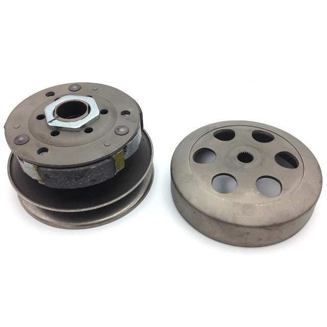 Kit poleas con embrague y campana Piaggio 50cc <98 d=107mm AllPro AP25PR11.140