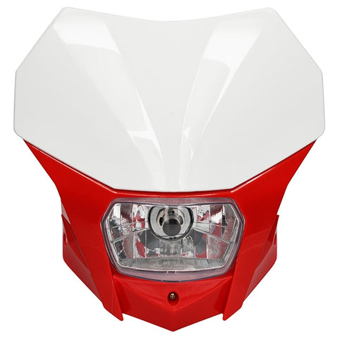 Faro delantero Bagus Enduro Universal AllPro rojo/blanco AP50LT50.028.WH