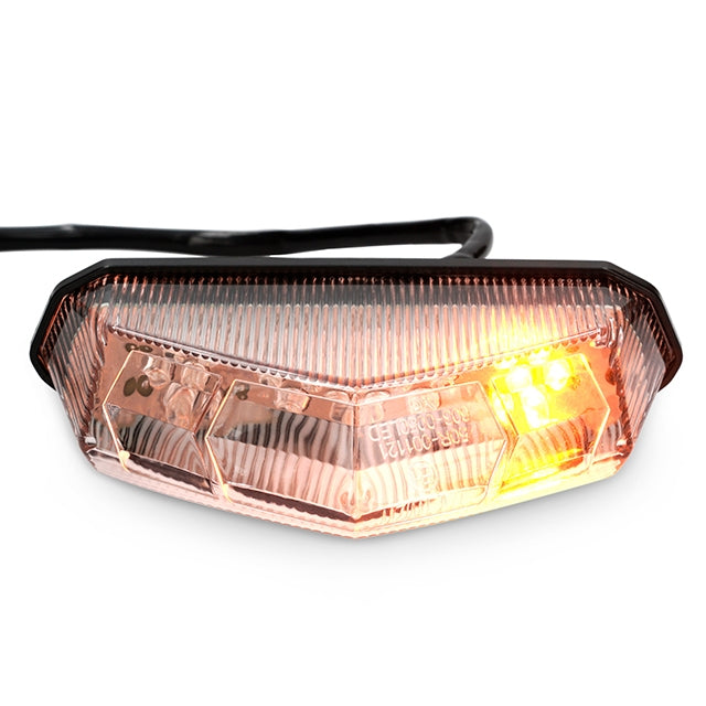 Feu arrière LED avec clignotants blackline AllPro - transparent