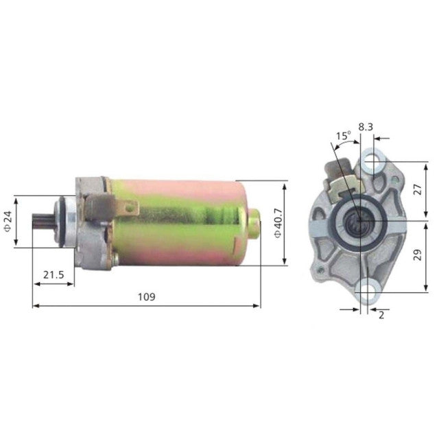 Motor de arranque Piaggio 50 4T / Derbi euro 3 50 Allpro