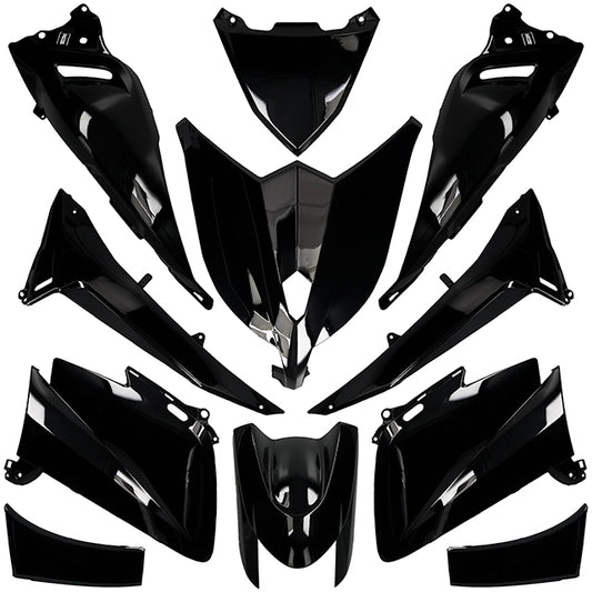 Carenados Yamaha T-Max 530 12-14 11 piezas AllPro - negro brillante AP55BP10.558.BK
