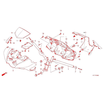 Cubretacómetro Honda SH 125/150 17-19 AllPro