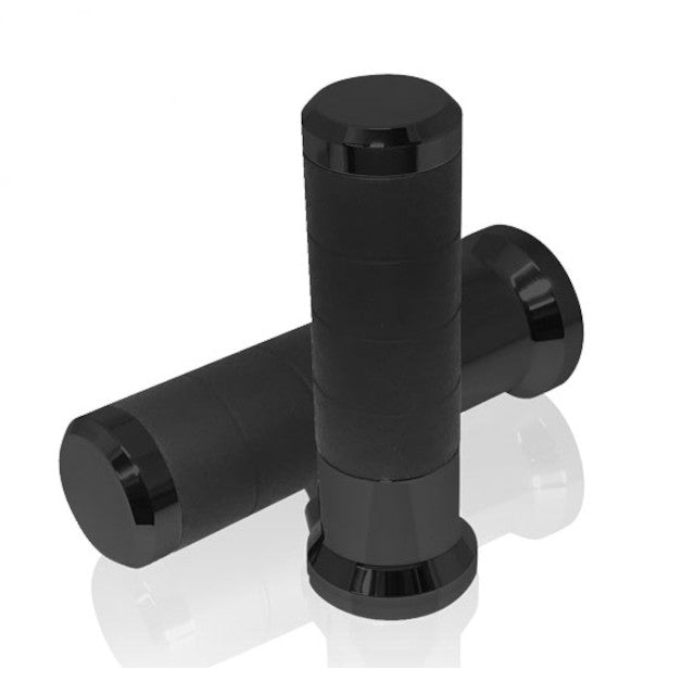 Puños calefactables con interruptor 7/8" + 1" L.120mm Titan Koso - negro AX065KH0