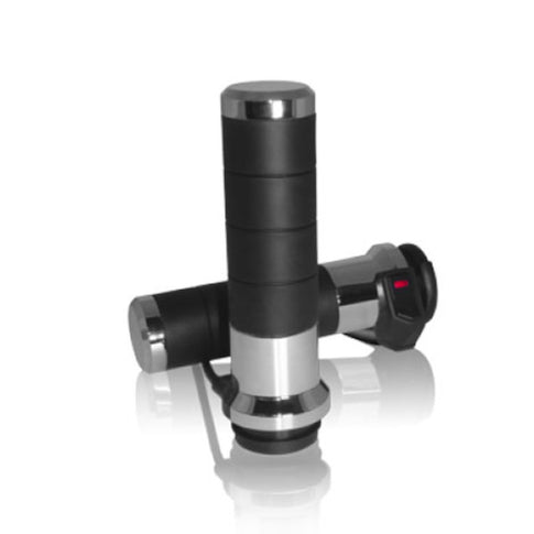 Puños calefactables con interruptor Harley Davidson Titan-X Koso - cromado