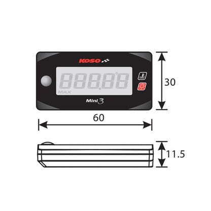 Marcador gasolina Mini Style 3 Koso