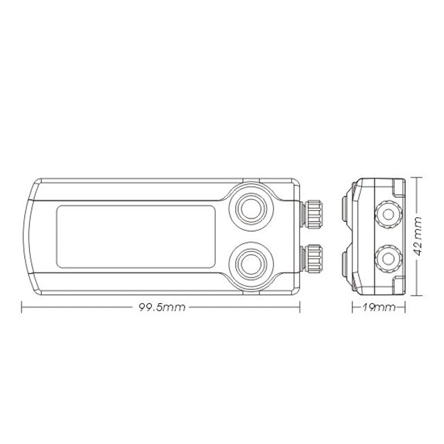 Exhaust gas temperature gauge EGT 100-1200º Koso - blue