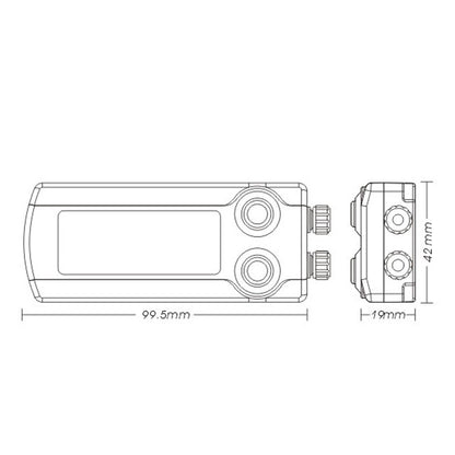 Exhaust gas temperature gauge EGT 100-1200º Koso - blue