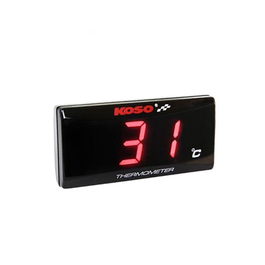 Koso Super Slim temperature gauge - red