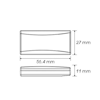 Koso Super Slim temperature gauge - red