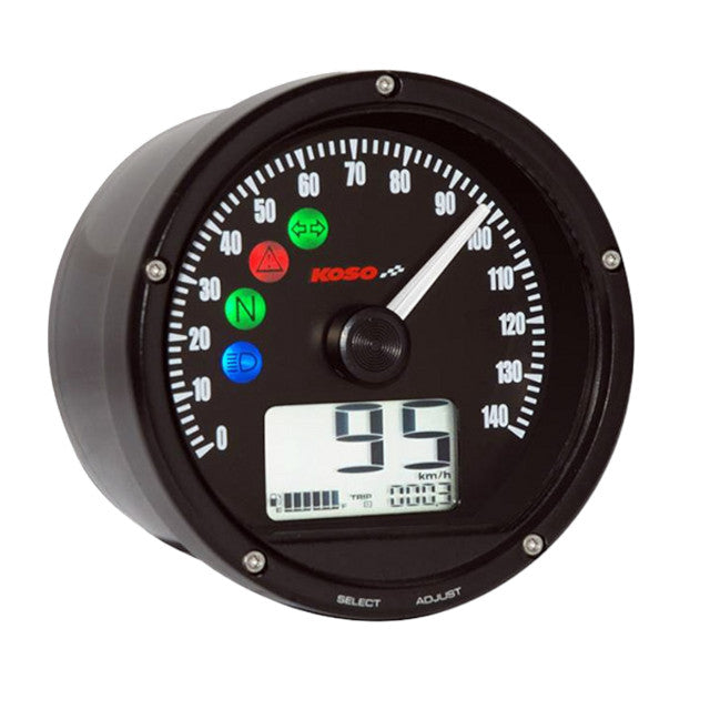 Velocimetro y RPM D75 10.000 RPM Koso - negro BA035110