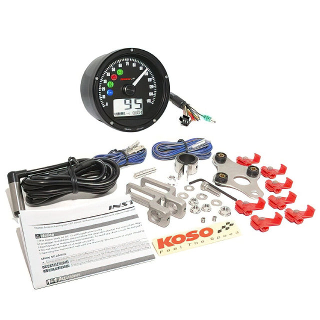 Marcador multifunción D75 Koso - negro BA035174