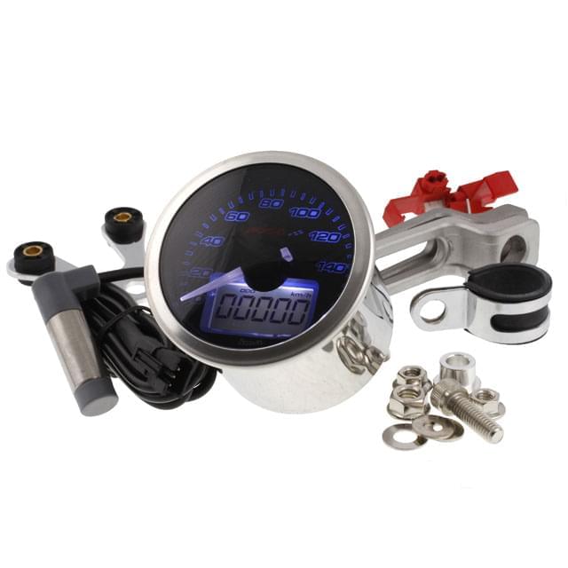 Marcador multifuncion Eclipse Styke 0-160km/h Koso - azul BA554B22