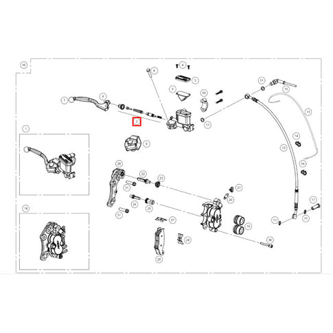 Front brake pump repair kit Gas Gas EC/SM 125-250-300 2T