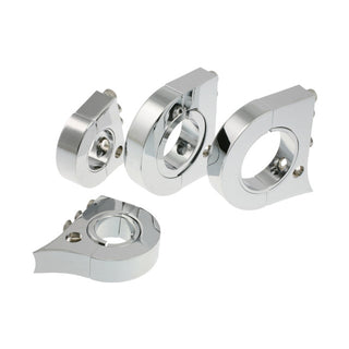 Chrome housing mount D55 GP Style handlebars 1-1/2