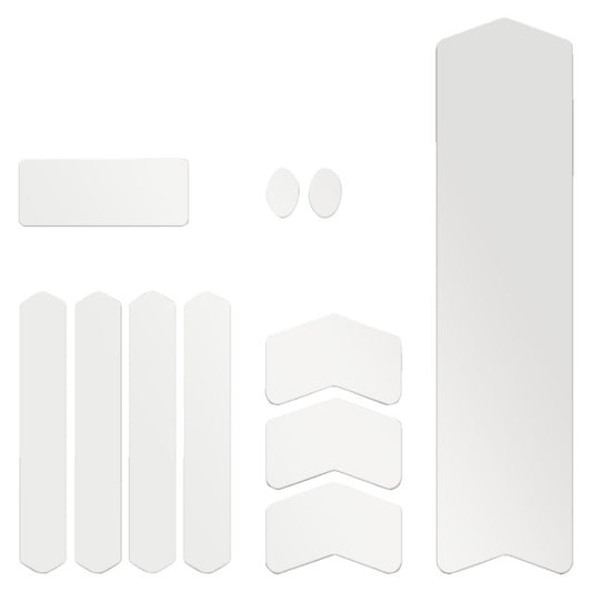 Algis bike frame protective stickers - glossy transparent - 11 pieces