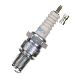 Bujía NGK BR9EG  rosca larga con terminal extraíble, electrodo curvado BR9EG