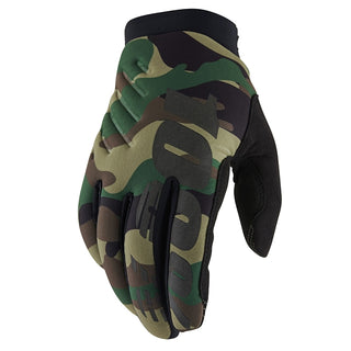 Motocross Winter Gloves 100% Brisker camo-black 2023