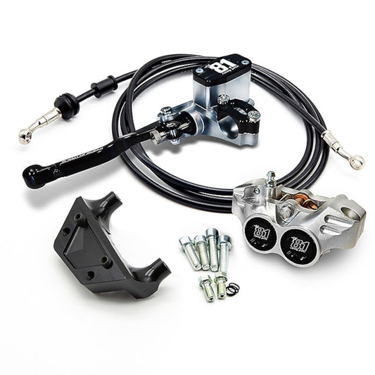 Braking kit rear 8.1 with MC-11 Ottopuntouno caliper New Era Jog RR / Aerox / Nitro - black