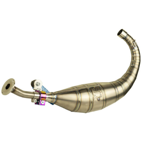 KRM titanium exhaust scarf Derbi 70-78cc