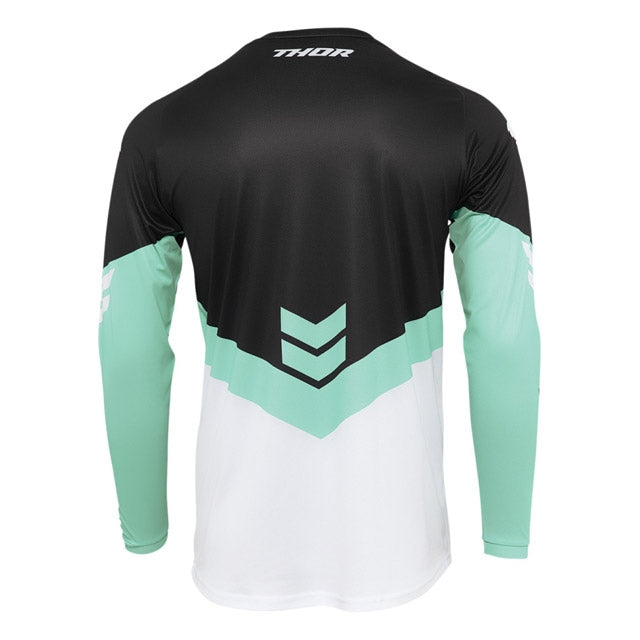 Camiseta Infantil Off-Road Thor Sector Chev negro-aqua
