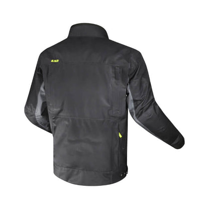 Winter Jacket Man LS2 titanium-black-yellow