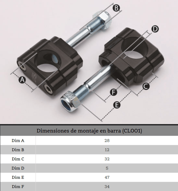 Torretas de manillar 22-28mm Fatbar Twinwall c/w 5mm offset Renthal
