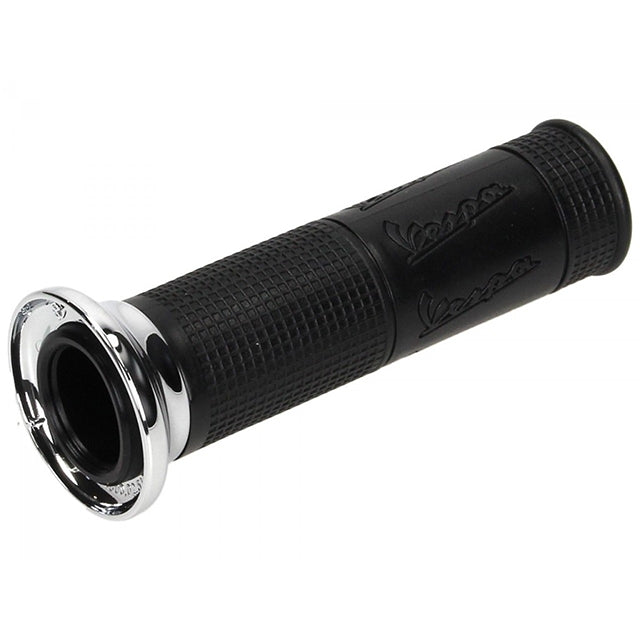 Puño derecho Piaggio Vespa PX 125-150-200 negro-cromado