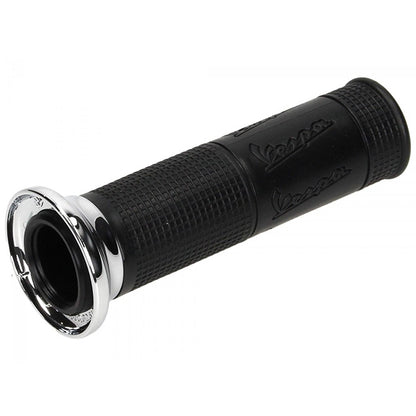 Puño derecho Piaggio Vespa PX 125-150-200 negro-cromado