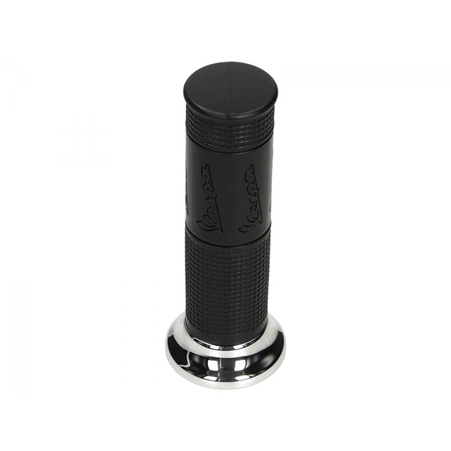 Puño derecho Piaggio Vespa PX 125-150-200 negro-cromado