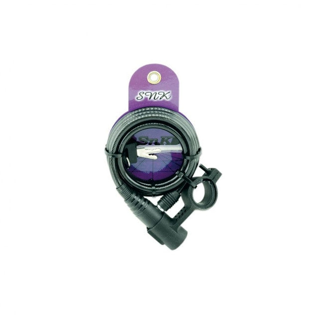 Candado cable espiral Bicicleta L=150mm VBike CM150