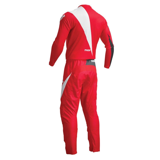 Camiseta Infantil Off-Road Thor Sector Edge - rojo-blanco