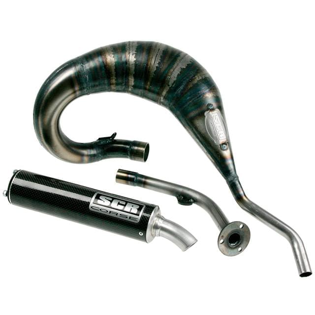 SCR Corse Racing Line Exhaust Cross 70cc Yamaha DT50 R