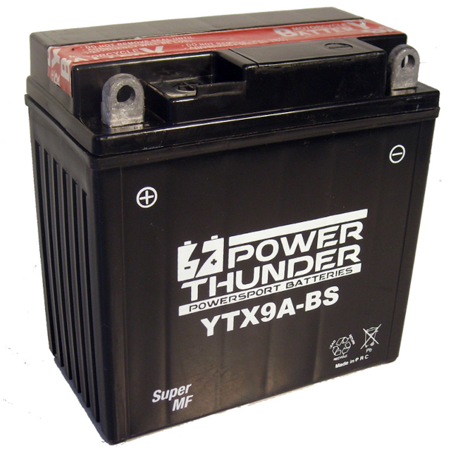 Batería YTX9A-BS Power Thunder con ácido 0609941P