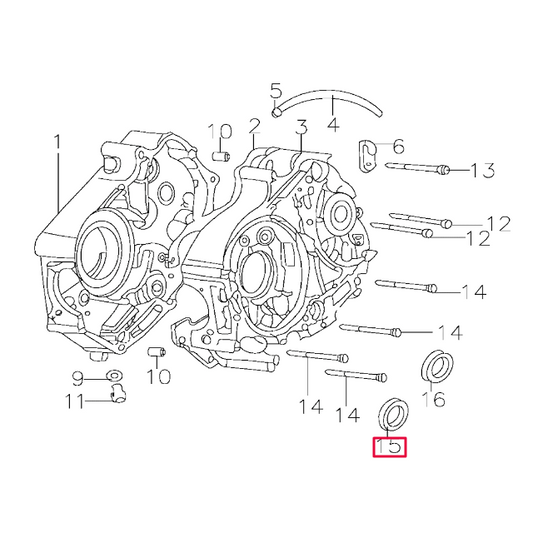 Retén cigüeñal lado encendido Pitbike motor 150-3 YX D001C008