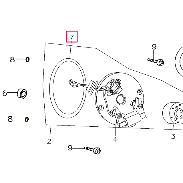 Junta tórica encendido Pitbike motor 150-3/E YX D001C062