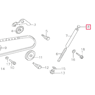 Upper tensioner screw timing chain Pitbike engine 150-3/E 150-5 YX