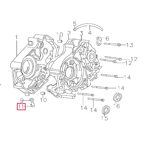 Tornillo tapón de vaciado Pitbike motor 150-3/E 150-5 YX D00E026BX