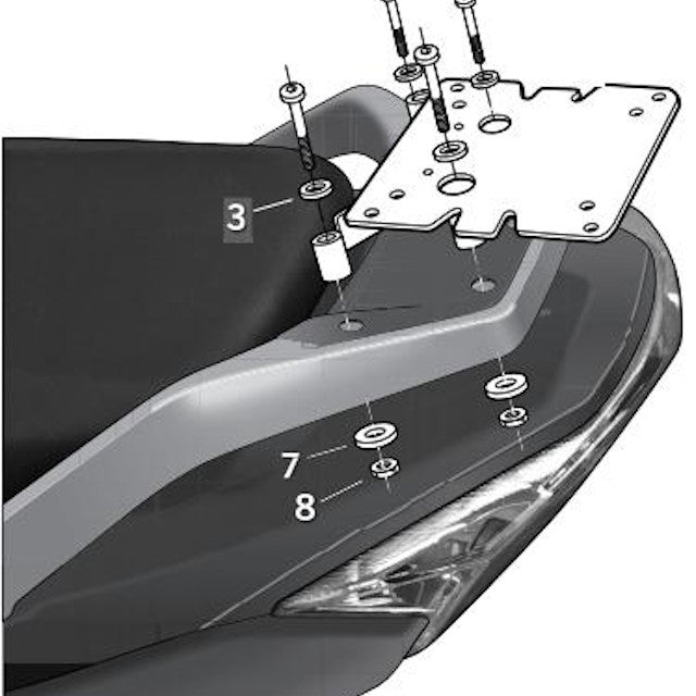 Fijaciones Top Master Daelim S3 125/250 10-20 Shad D0S310ST