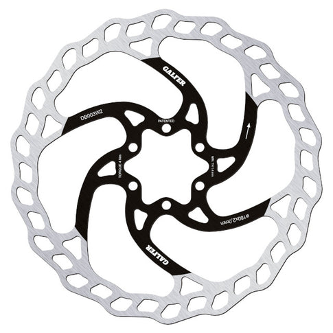 Disco de freno Bici d=180x2mm / 6 tornillos Galfer Wave Bike V2 DB003W2