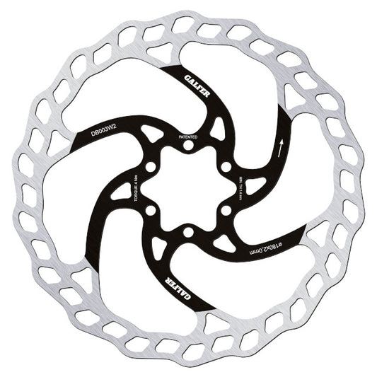 Disco de freno Bici d=180x2mm / 6 tornillos Galfer Wave Bike V2 DB003W2