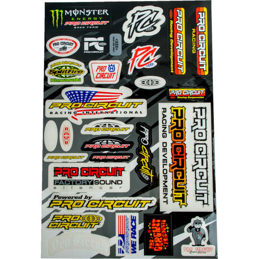 Kit de pegatinas Pro Circuit varias medidas
