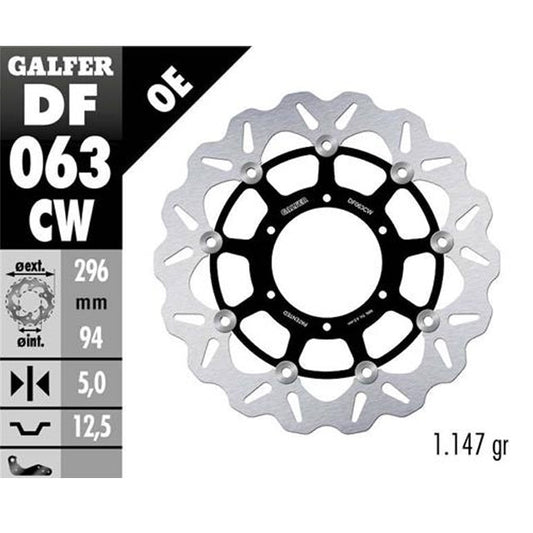 Disco de freno delantero Wave Honda CBR 600 F 2001 Galfer DF063CW