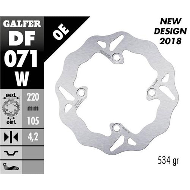 Disco de freno Wave flotante Honda SH 125 <2008 Galfer DF071W